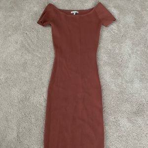 Charlotte Russe Midi Off Shoulder Dress